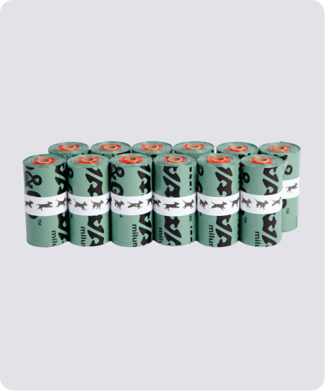 A bundle of twelve rolls of Stop & Go bags